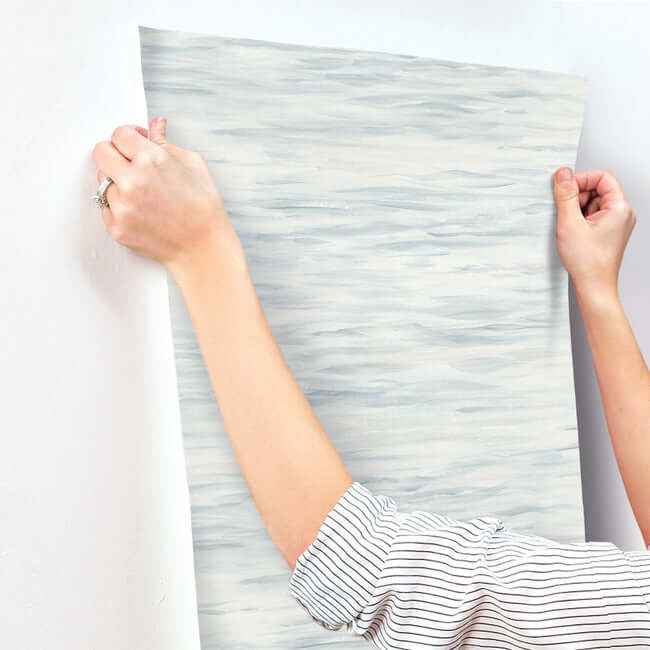 Ripples Grey Wallpaper - York Wallcoverings - MN1860 - York Wallcoverings Wallpaper