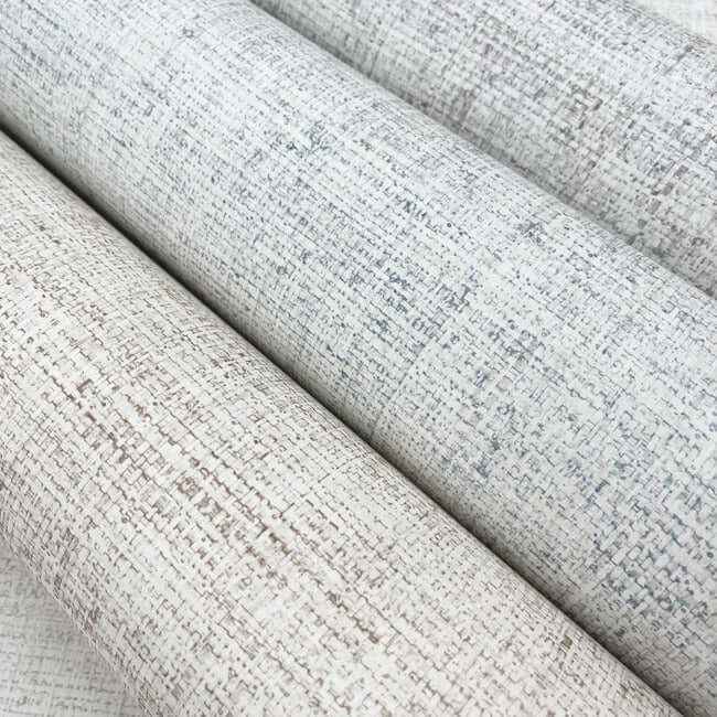 Papyrus Weave Grey Wallpaper - York Wallcoverings - MN1933 - York Wallcoverings Wallpaper