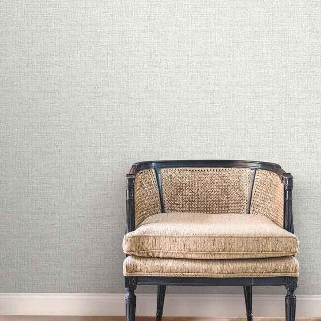 Papyrus Weave Grey Wallpaper - York Wallcoverings - MN1933 - York Wallcoverings Wallpaper