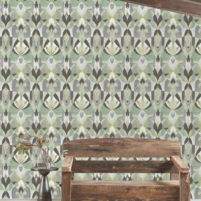 Malta Green Wallpaper - York Wallcoverings - MN1922 - York Wallcoverings Wallpaper
