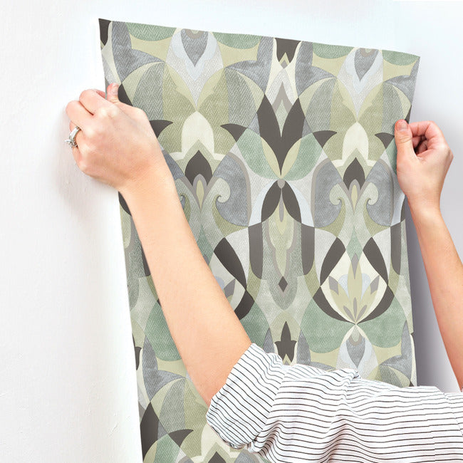 malta-wallpaper-green-glint-york-wallcoverings-mn1922