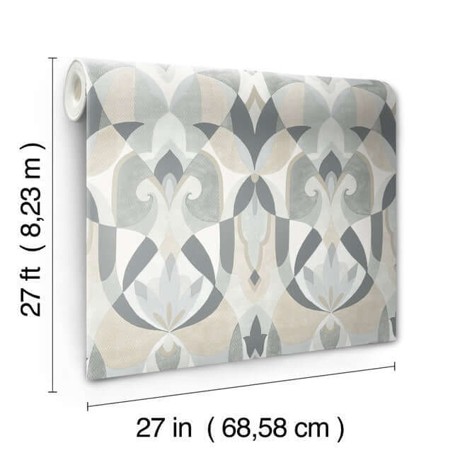 malta-neutral-wallpaper-york-wallcoverings-mn1924 - York Wallcoverings Wallpaper