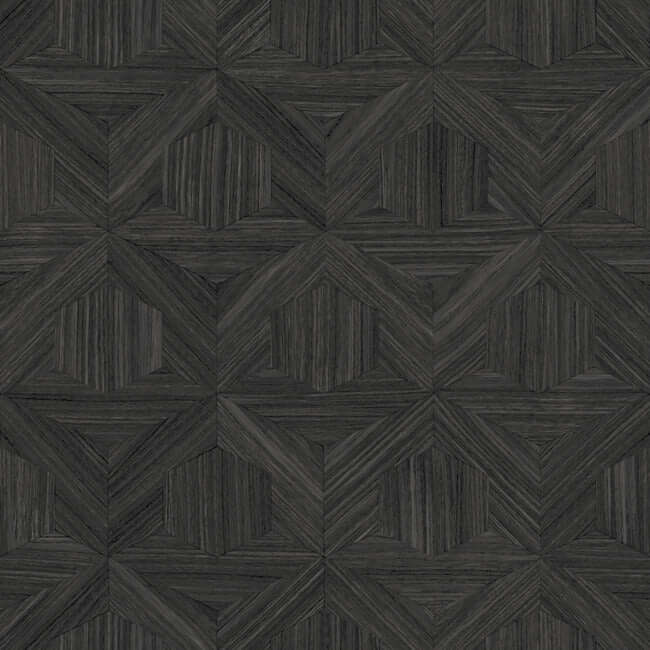parquet-black-wallpaper-york-wallcoverings-om3621 - York Wallcoverings Wallpaper