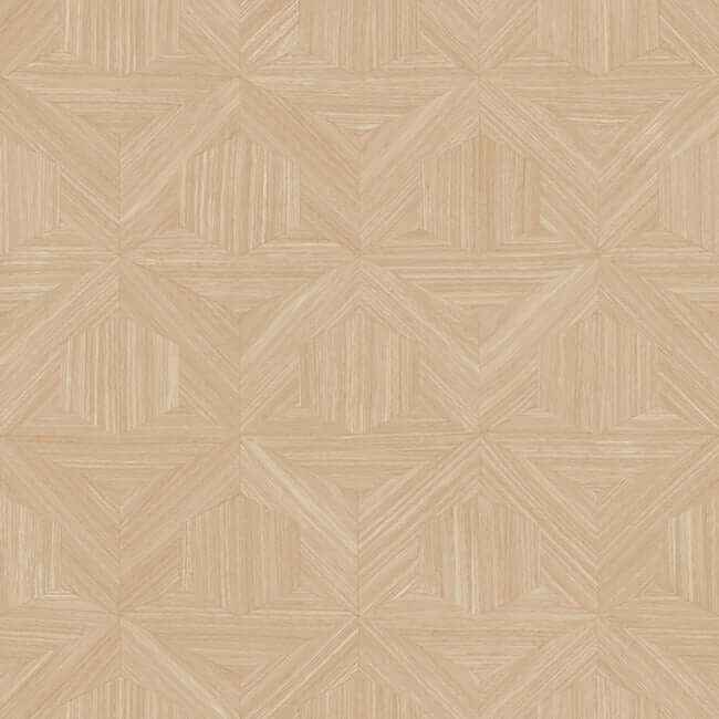 Parquet Tan Wallpaper - York Wallcoverings - OM3622