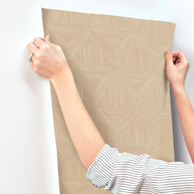 parquet-tan-wallpaper-york-wallcoverings-om3622 - York Wallpaper Wallpaper