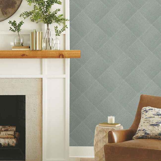 Channel Green Wallpaper - York Wallcoverings - OM3642 - York Wallcoverings Wallpaper