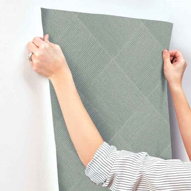 Channel Green Wallpaper - York Wallcoverings - OM3642 - York Wallcoverings Wallpaper