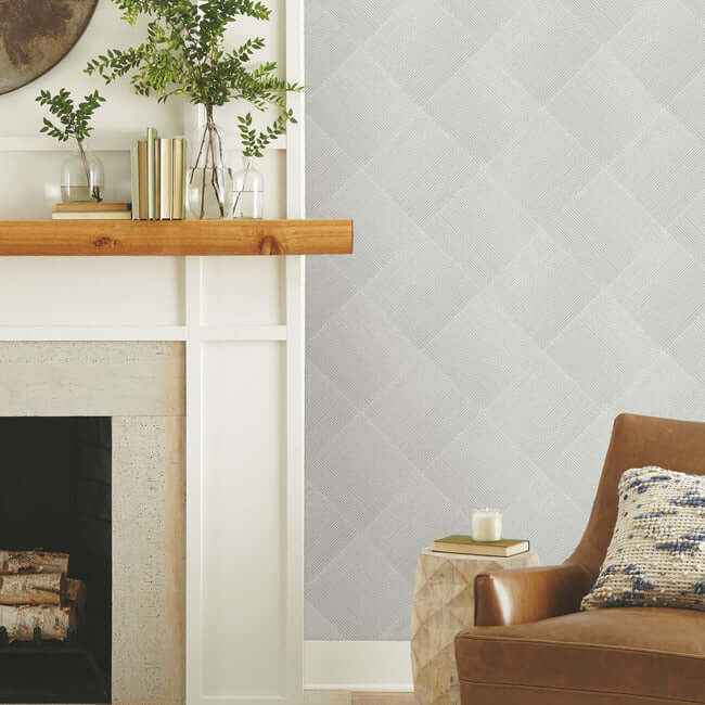 Channel Black Wallpaper - York Wallcoverings - OM3641 - York Wallcoverings Wallpaper