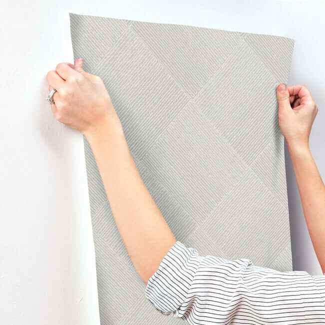 Channel Black Wallpaper - York Wallcoverings - OM3641 - York Wallcoverings Wallpaper