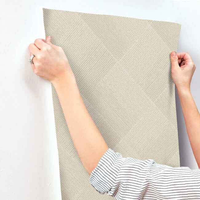 Channel Tan Wallpaper - York Wallcoverings - OM3643 - York Wallcoverings Wallpaper