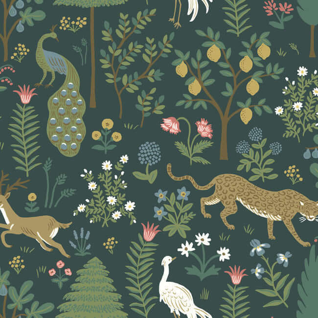 menagerie-blue-wallpaper-york-wallcoverings-rp7306 - York Wallpaper Wallpaper