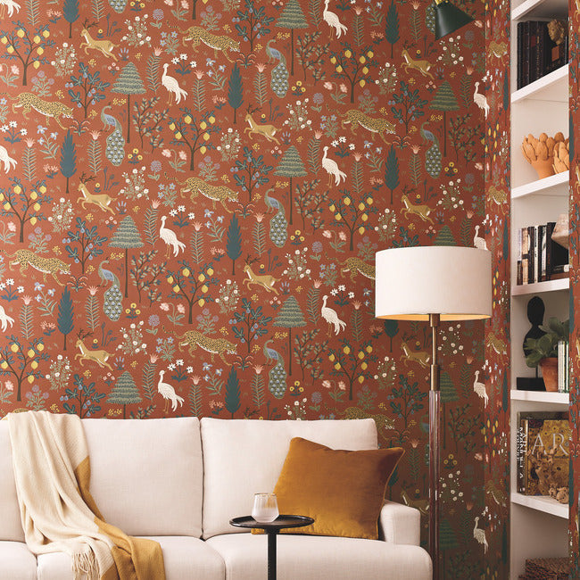 menagerie-wallpaper-rust-york-wallcoverings-rp7301