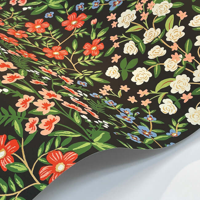 wildwood-garden-black-red-wallpaper-york-wallcoverings-rp7378 - York Wallpaper Wallpaper