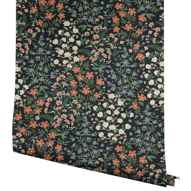 wildwood-garden-black-red-wallpaper-york-wallcoverings-rp7378 - York Wallpaper Wallpaper