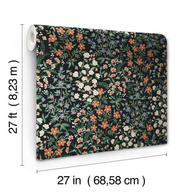 wildwood-garden-black-red-wallpaper-york-wallcoverings-rp7378 - York Wallpaper Wallpaper