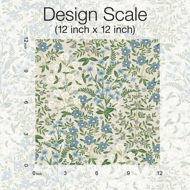 wildwood-garden-wallpaper-linen-york-wallcoverings-rp7375 - York Wallcoverings Wallpaper