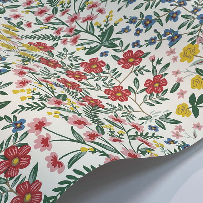 wildwood-garden-white-pink-wallpaper-york-wallcoverings-rp7377 - York Wallpaper Wallpaper