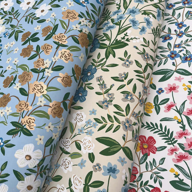 wildwood-garden-white-pink-wallpaper-york-wallcoverings-rp7377 - York Wallpaper Wallpaper