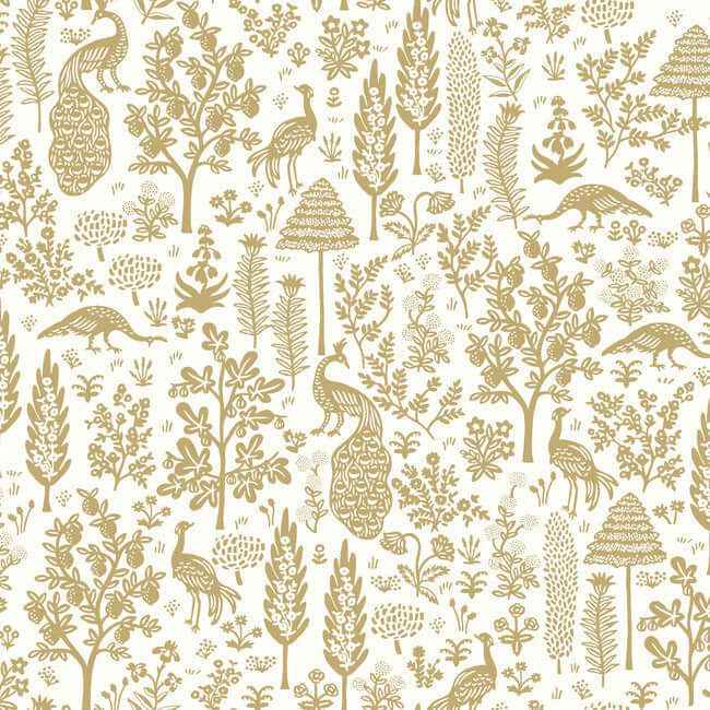 Menagerie Toile Beige Wallpaper - York Wallcoverings - RP7371 - York Wallcoverings Wallpaper