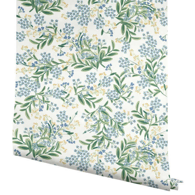 cornflower-wallpaper-white-york-wallcoverings-rp7382 - York Wallcoverings Wallpaper