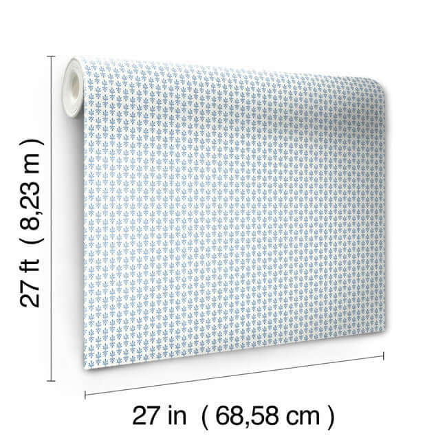 petal-white-blue-wallpaper-york-wallcoverings-rp7365 - York Wallpaper Wallpaper