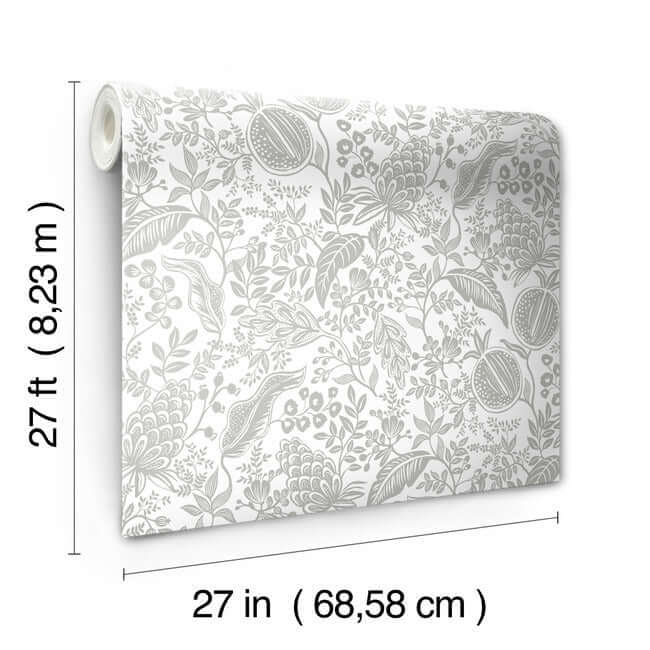 pomegranate-white-black-wallpaper-york-wallcoverings-rp7387 - York Wallpaper Wallpaper
