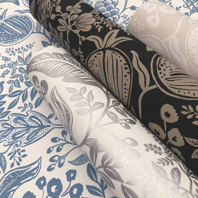 pomegranate-white-black-wallpaper-york-wallcoverings-rp7387 - York Wallpaper Wallpaper