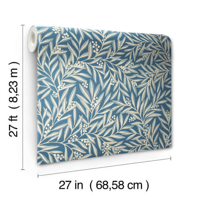 rowan-dusty-blue-wallpaper-york-wallcoverings-ac9132 - York Wallpaper Wallpaper
