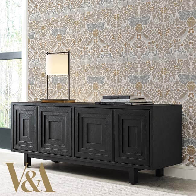 butterfly-garden-white-wallpaper-york-wallcoverings-ac9163 - York Wallpaper Wallpaper