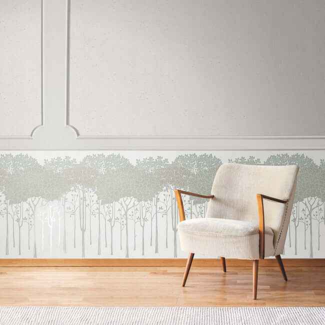 Oakwood Grove White Wallpaper - York Wallcoverings - AC9221D - York Wallcoverings Wallpaper