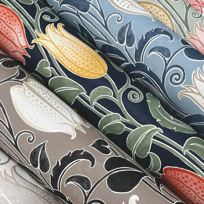 canterbury-bells-wallpaper-blues-york-wallcoverings-ac9205 - York Wallcoverings Wallpaper