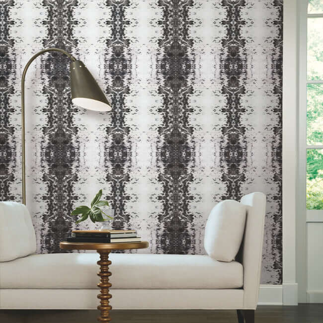 marbled-appaloosa-black-peel-stick-wallpaper-york-wallcoverings-psw1380rl - York Wallpaper Wallpaper