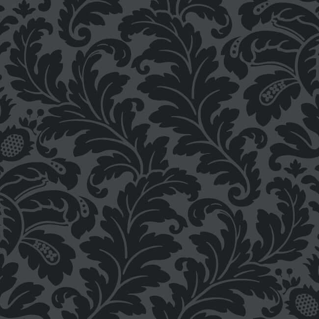 modern-romance-black-wallpaper-york-wallcoverings-dt5044 - York Wallcoverings Wallpaper