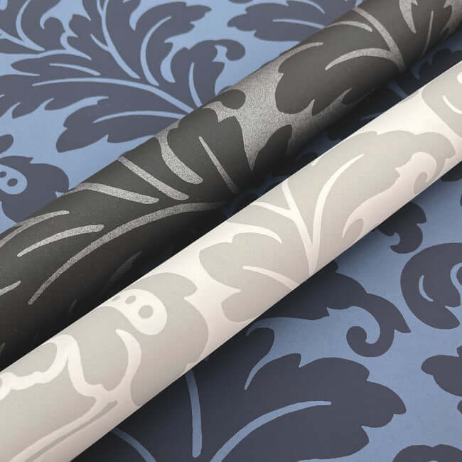 modern-romance-navy-wallpaper-york-wallcoverings-dt5042 - York Wallpaper Wallpaper