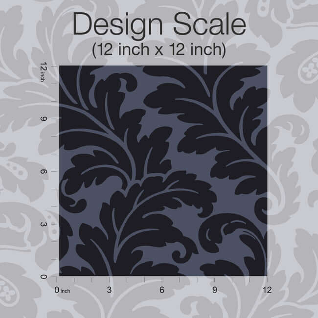 modern-romance-navy-wallpaper-york-wallcoverings-dt5042 - York Wallpaper Wallpaper