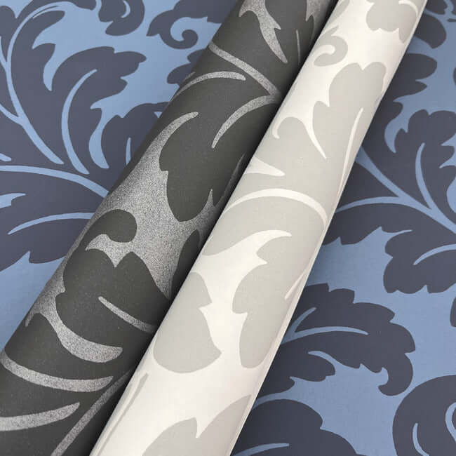 modern-romance-navy-wallpaper-york-wallcoverings-dt5042 - York Wallpaper Wallpaper