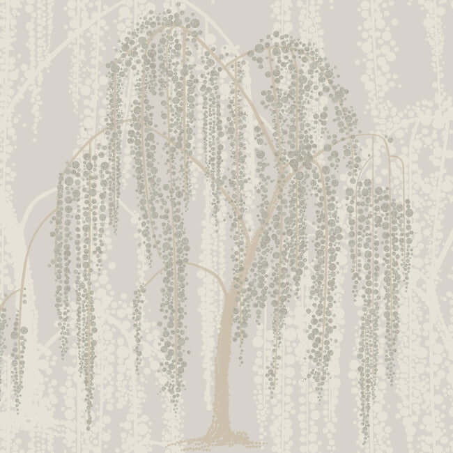 willow-glow-light-taupe-wallpaper-york-wallcoverings-dt5064 - York Wallcoverings Wallpaper