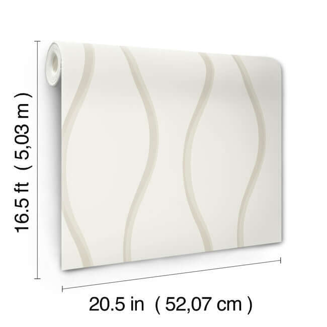 unfurl-white-wallpaper-york-wallcoverings-dt5114 - York Wallcoverings Wallpaper