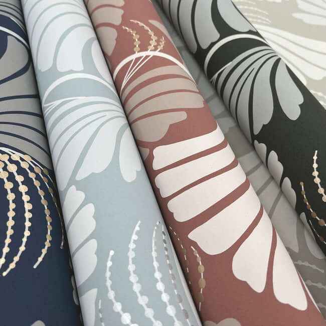 Dancing Leaves Light Blue Wallpaper - York Wallcoverings - DT5132 - York Wallcoverings Wallpaper