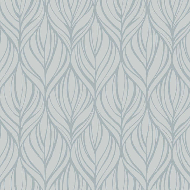 palma-blue-silver-wallpaper-york-wallcoverings-dt5083 - York Wallpaper Wallpaper
