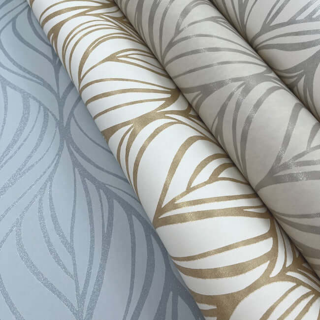 palma-white-silver-wallpaper-york-wallcoverings-dt5084 - York Wallpaper Wallpaper