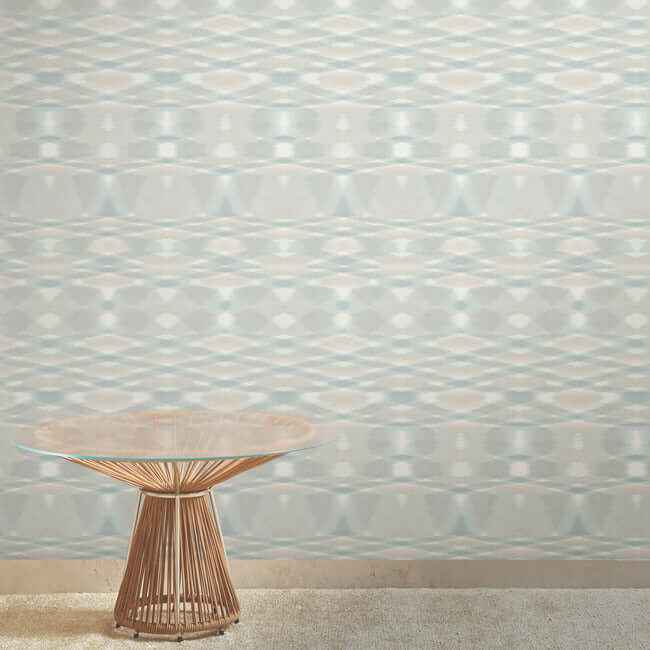 Sunrise Flame Light Blue Wallpaper - York Wallcoverings - MI10321 - York Wallcoverings Wallpaper