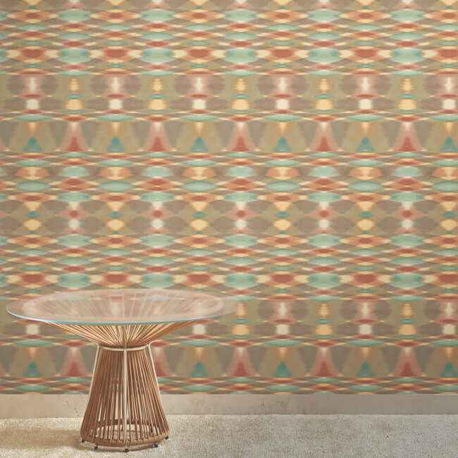 Sunrise Flame Brown Wallpaper - York Wallcoverings - MI10322 - York Wallcoverings Wallpaper