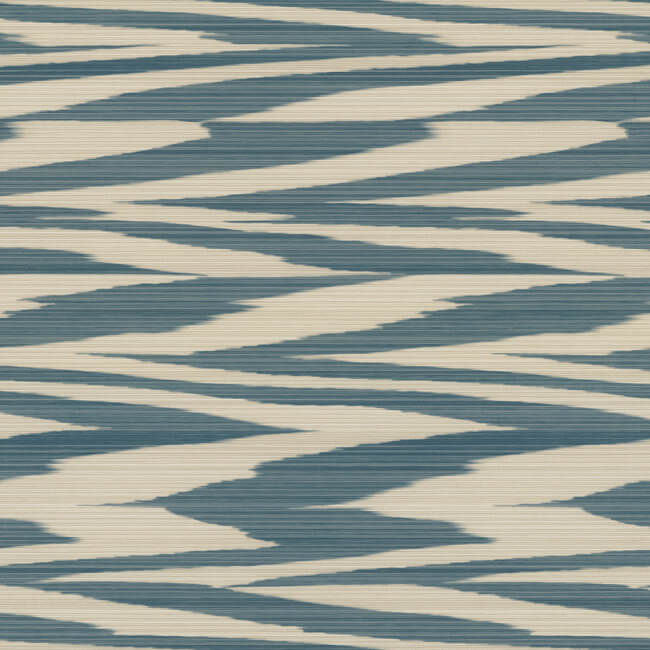 flamed-zig-zag-wallpaper-blue-cream-york-wallcoverings-mi10340