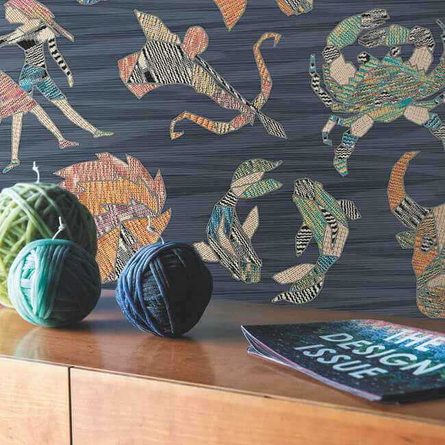 Constellations Blue Wallpaper - York Wallcoverings - MI10353 - York Wallcoverings Wallpaper