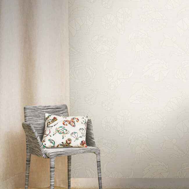 Constellations White Wallpaper - York Wallcoverings - MI10354 - York Wallcoverings Wallpaper