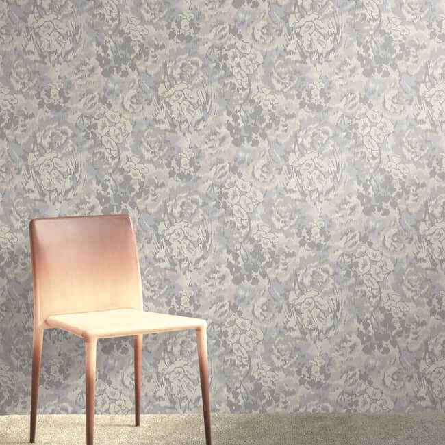 Flower Pot Grey Wallpaper - York Wallcoverings - MI10303 - York Wallcoverings Wallpaper