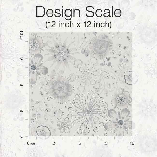 Magic Garden Grey Wallpaper - York Wallcoverings - MI10311 - York Wallcoverings Wallpaper