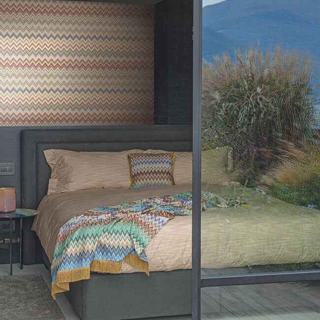 Happy Zigzag Orange Wallpaper - York Wallcoverings - MI10330 - York Wallcoverings Wallpaper