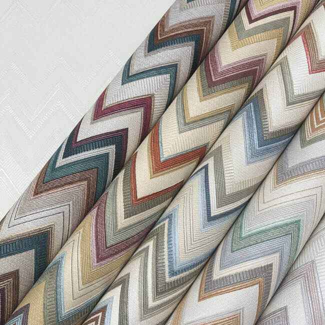 Happy Zigzag Cream Wallpaper - York Wallcoverings - MI10337 - York Wallcoverings Wallpaper